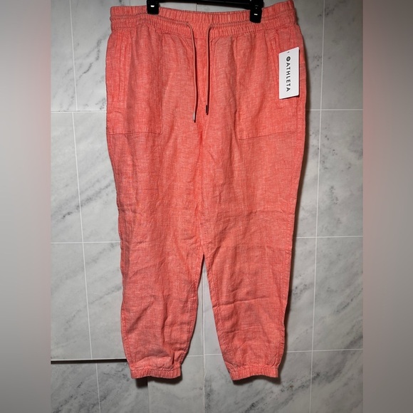 NWT Athleta Retreat Linen Jogger size 16 - Picture 2 of 13